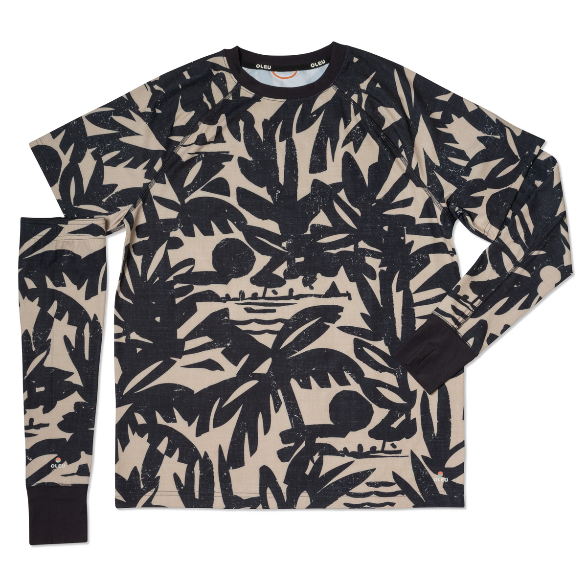 OLEU SUNSPORT™ UV TEE SHIRT - CARVINGS SANDSTONE