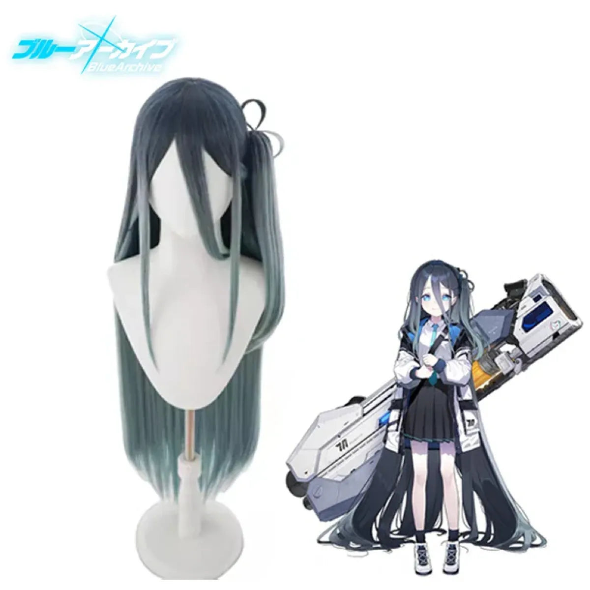 Blue Archive Tendou Arisu Cosplay Costume – Uniform, Wig &amp; Coat Set