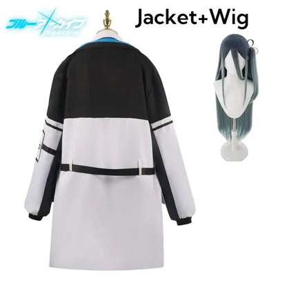 Blue Archive Tendou Arisu Cosplay Costume – Uniform, Wig &amp; Coat Set
