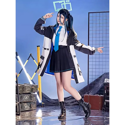 Blue Archive Tendou Arisu Cosplay Costume – Uniform, Wig &amp; Coat Set