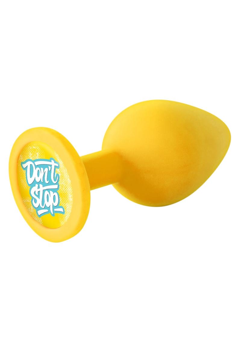 Booty Talk Silicone Butt Plug Don’t Stop Message