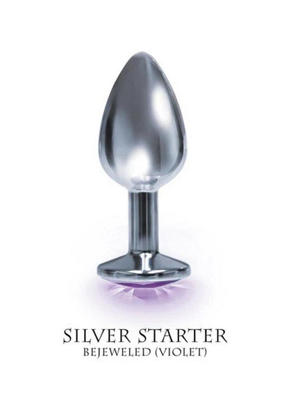 The Silver Starter Bejeweled Stainless Steel Plug