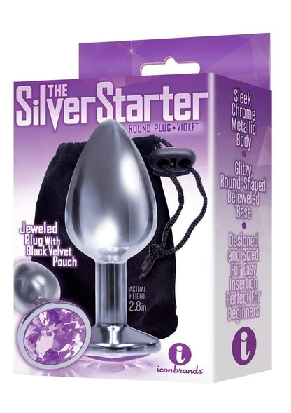 The Silver Starter Bejeweled Stainless Steel Plug