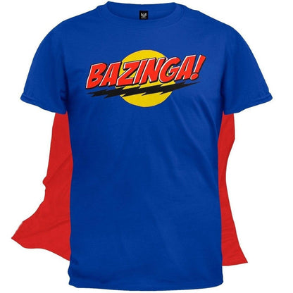 The Big Bang Theory Bazinga! T-shirt with Attachable Cape