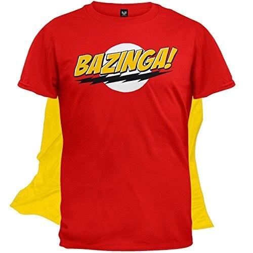 The Big Bang Theory Bazinga! T-shirt with Attachable Cape