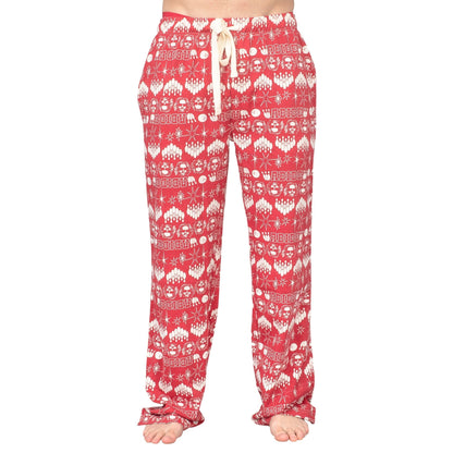 The Big Lebowski Bowling Pins Unisex Adult Red Lounge Pants