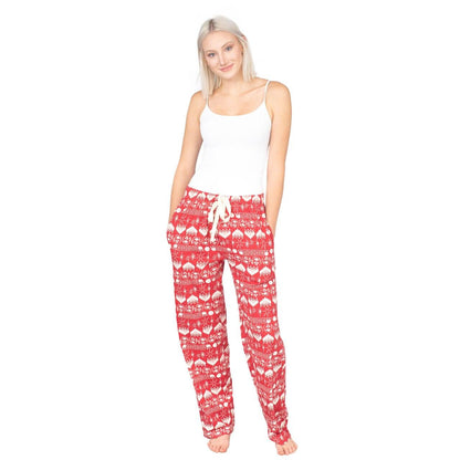 The Big Lebowski Bowling Pins Unisex Adult Red Lounge Pants