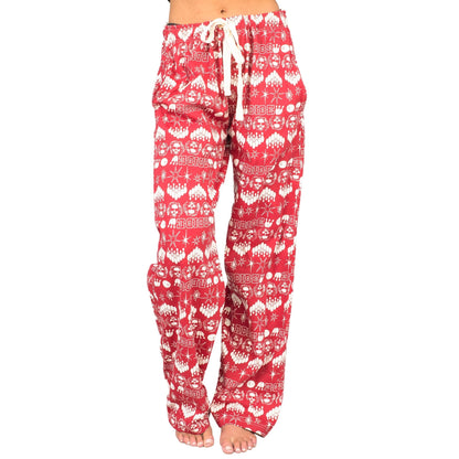 The Big Lebowski Bowling Pins Unisex Adult Red Lounge Pants