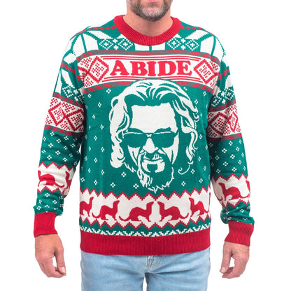 The Big Lebowski Dude Abide Marmot Bowling Unisex Ugly Christmas Sweater