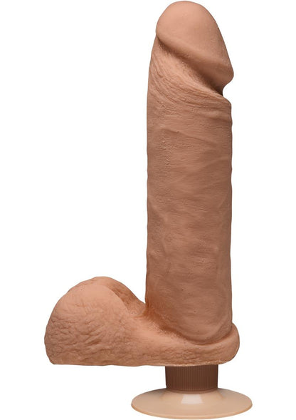 The D Perfect Dual Density Vibrating Dildo With Balls