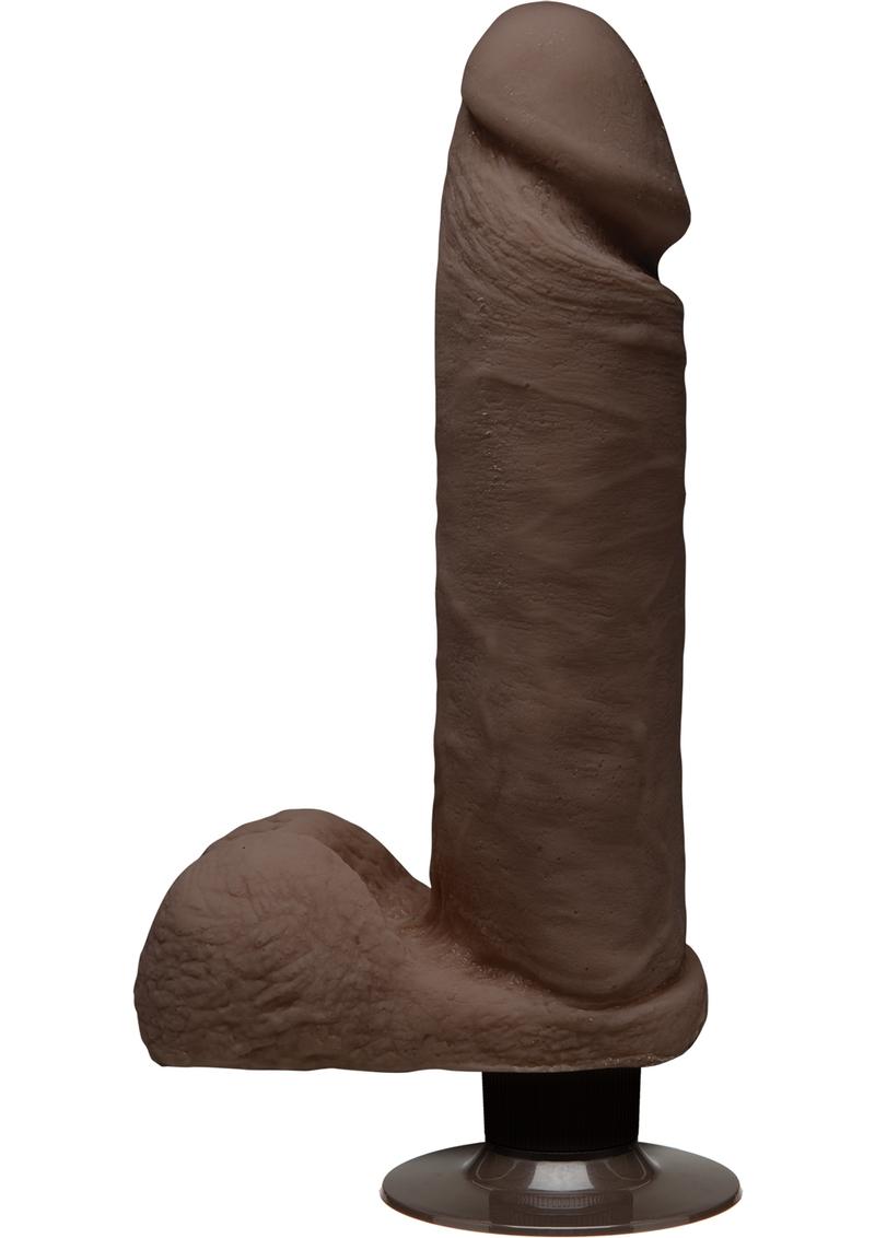 The D Perfect Dual Density Vibrating Dildo With Balls