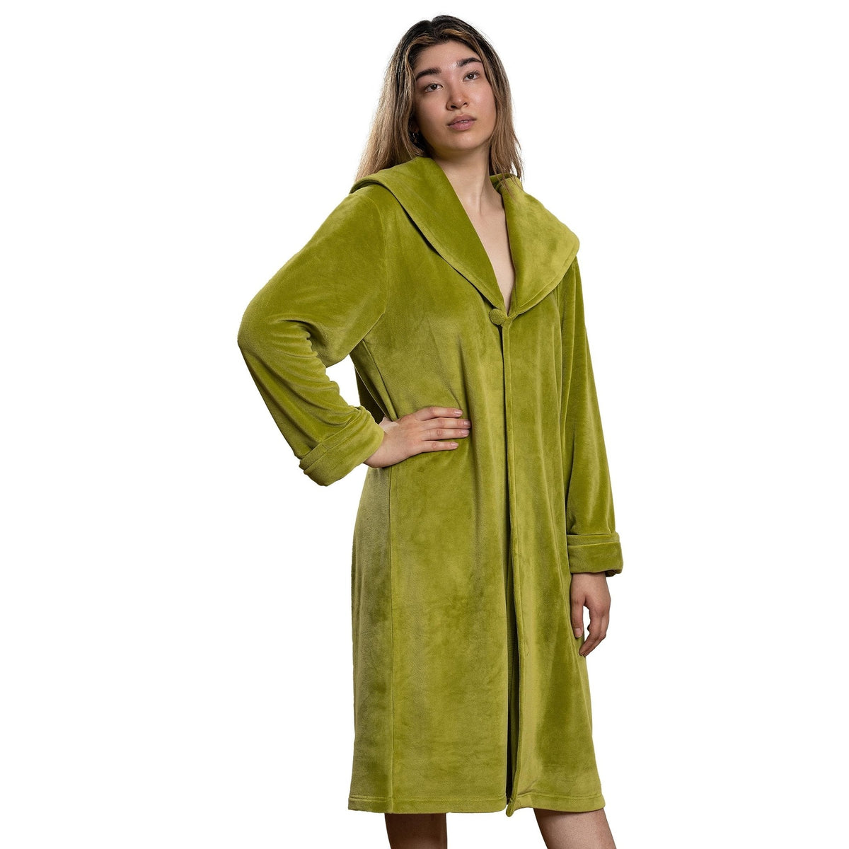 The Dude and Maude Robe Cosplay Full Length Long Olive Green Robe