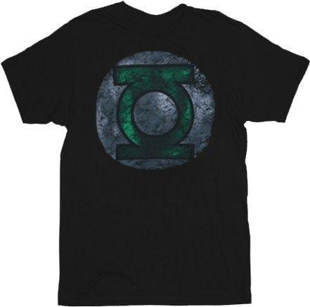 The Green Lantern Distressed Logo Adult Unisex Retro DC Comics T-shirt