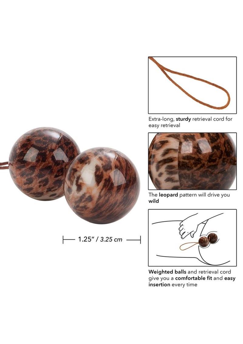CalExotics Leopard Duotone Kegel Balls