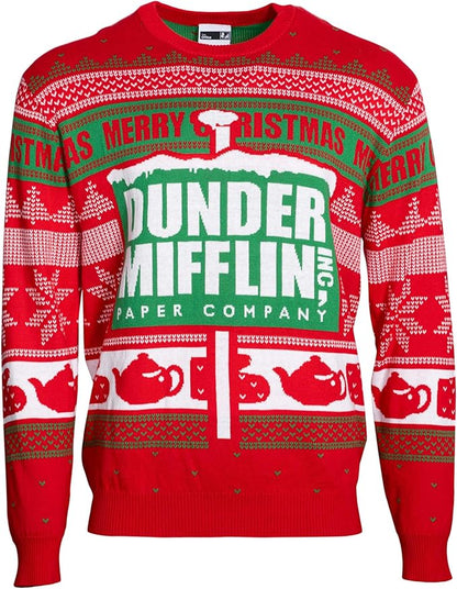 The Office Dunder Mifflin Adult Unisex Ugly Christmas Sweater