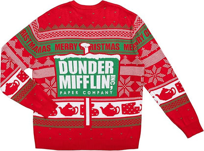The Office Dunder Mifflin Adult Unisex Ugly Christmas Sweater