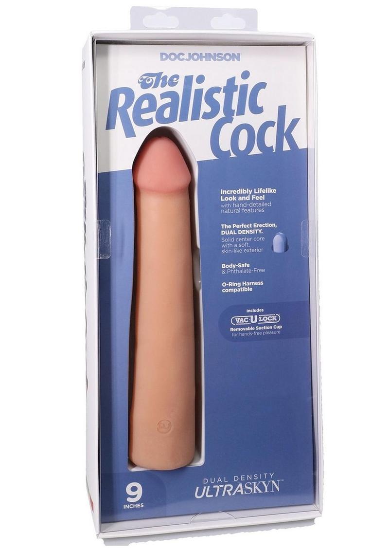 Realistic Cock Ultraskyn Removable Vac-U-Lock Suction Cup
