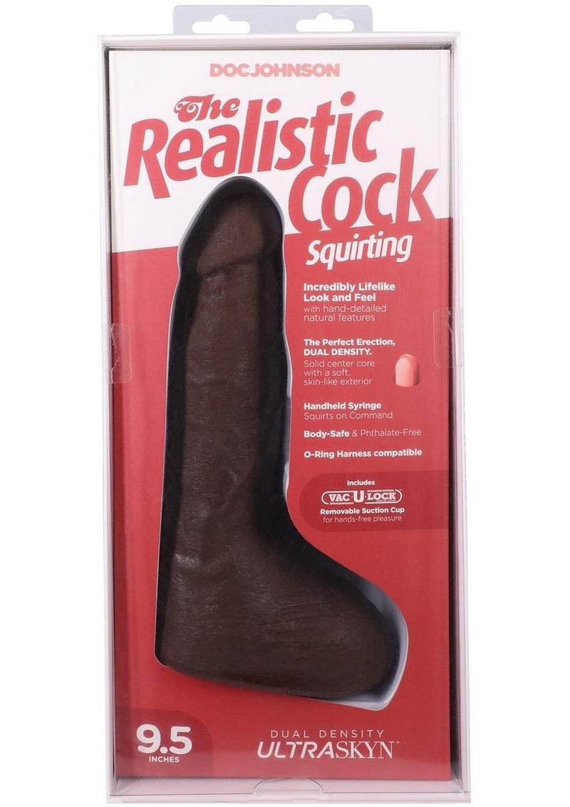 Realistic Cock ULTRASKYN Squirting Dildo VAC-U-LOCK Suction Cup