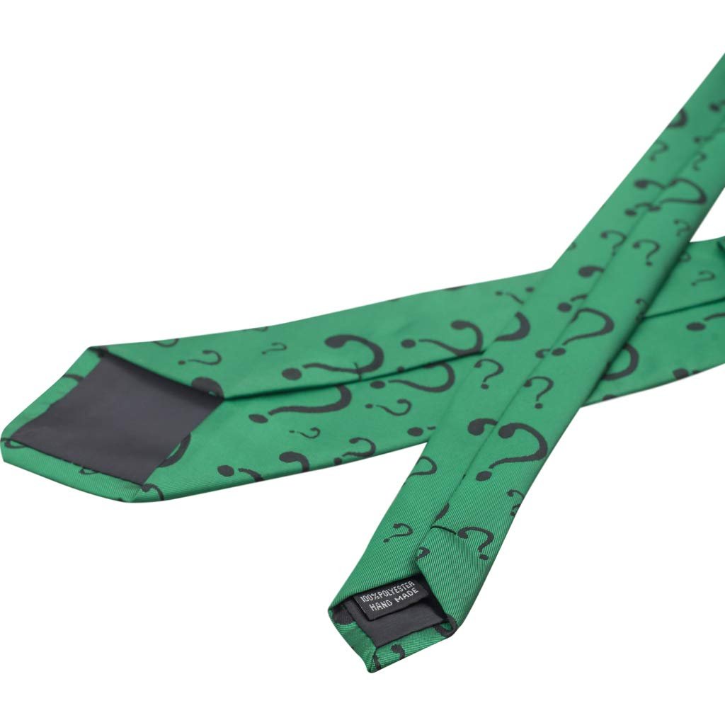The Riddler Villain Tie Halloween Costume Accessory