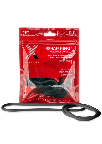 XPlay Wrap Ring Silicone Slim 2-Pack for Customizable Cock Rings