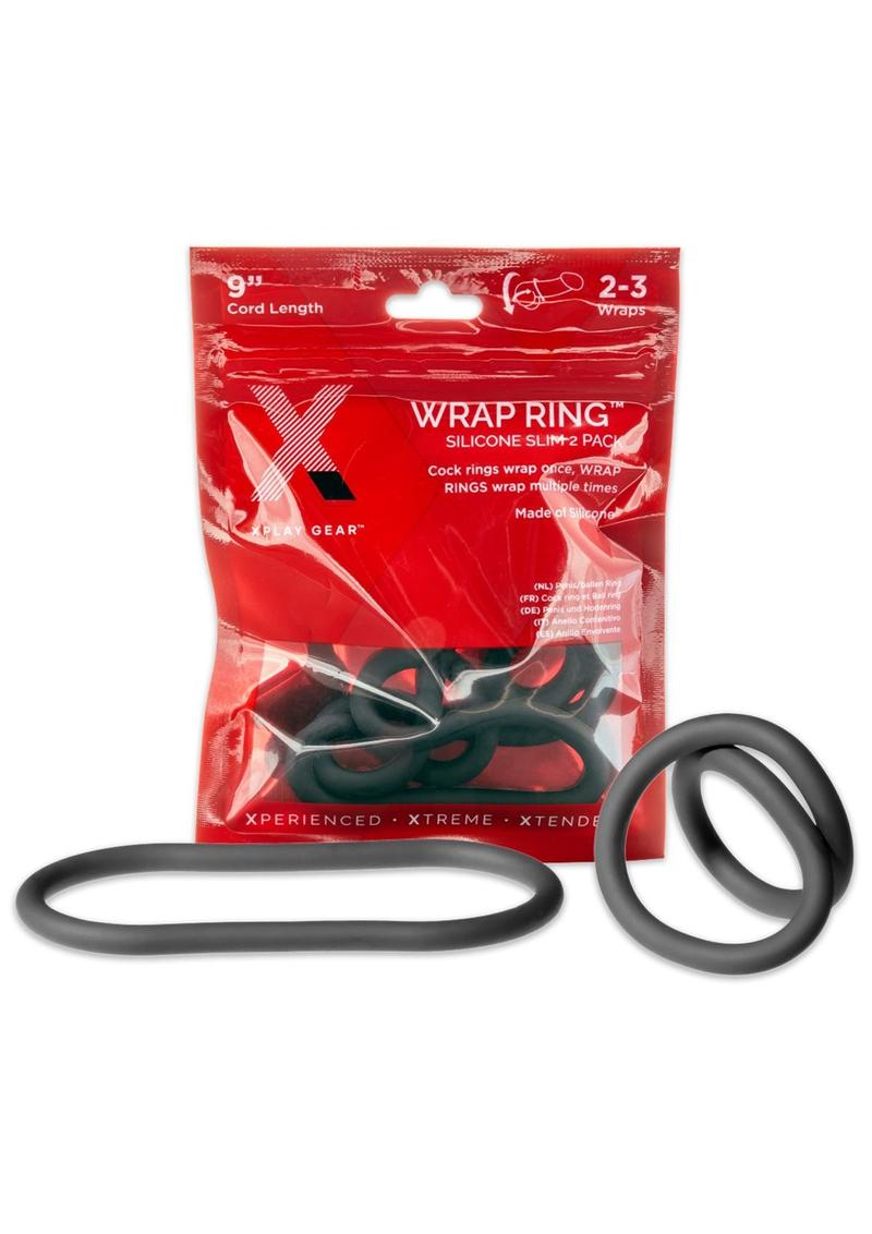 XPlay Wrap Ring Silicone Slim 2-Pack for Customizable Cock Rings