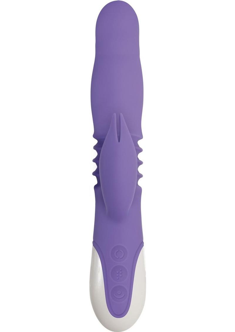 Thick and Thrust Bunny Recharge Silicone Expanding Action