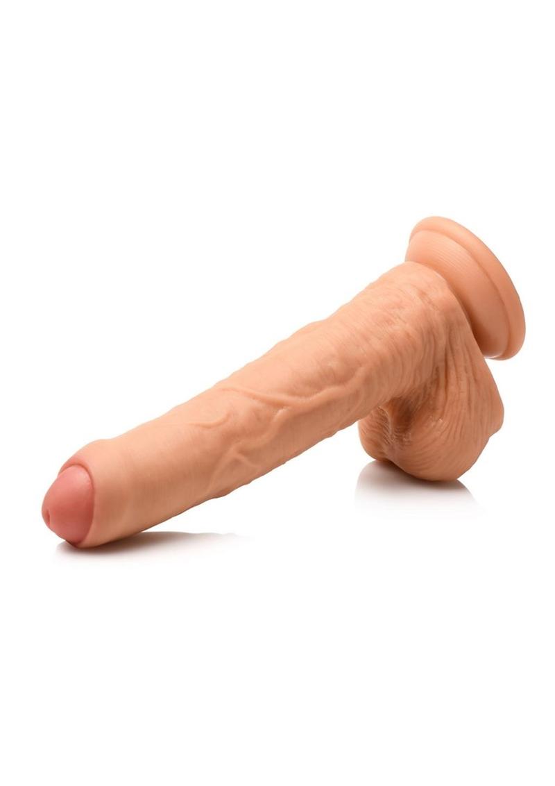 Thinz Uncut Dildo with Balls Realistic Vanilla Dildo