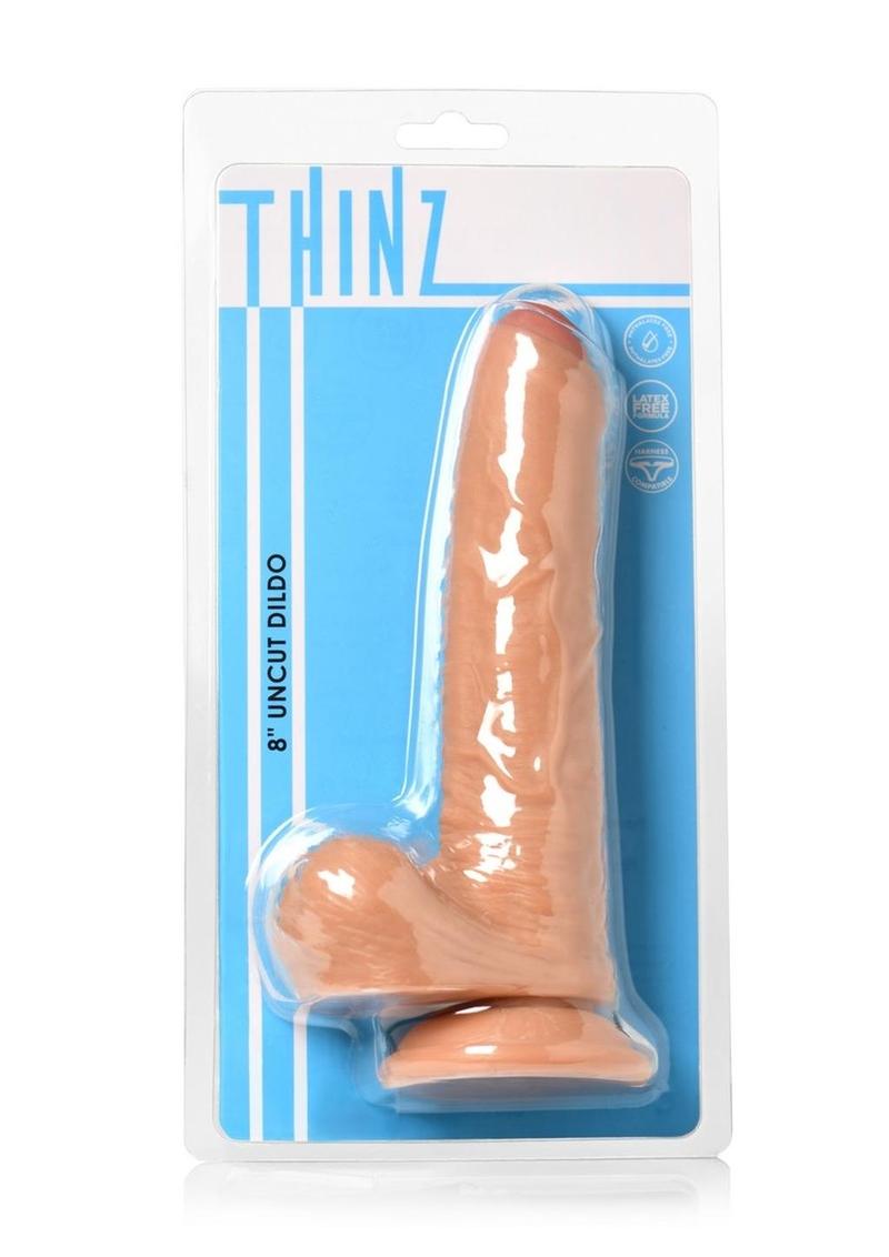Thinz Uncut Dildo with Balls Realistic Vanilla Dildo
