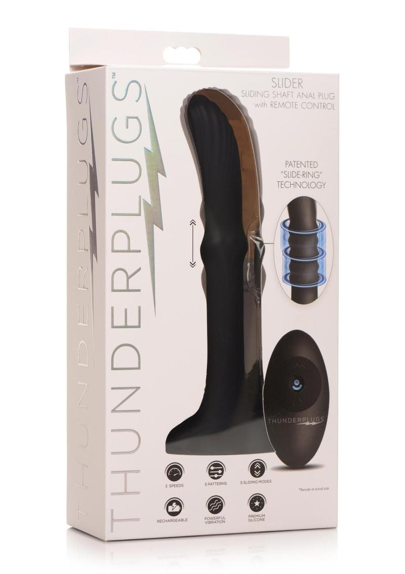 Thunderplugs Slider Anal Plug Sliding Shaft Rechargeable Plug