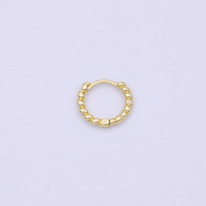 Tiny braided Hoop earrings - Twisted hoop earrings - Gold braided hoop earrings 14k Gold Fill earring P-254