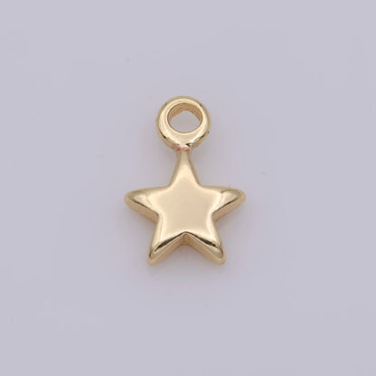 Tiny Gold Filled Star Charm Mini Star Charm for Bracelet Necklace Earring Celestial Jewelry Making Wholesale Bulk Charm AC-1443