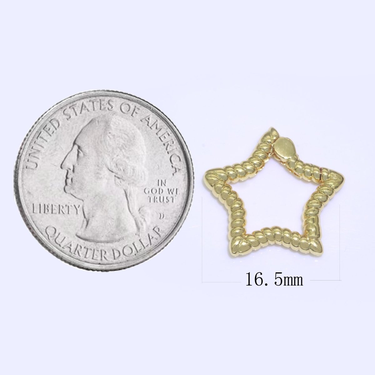 Tiny Star Gold Spring Buckle Metal Snap Clasp Spring gate ring, Trigger Round Ring, Snap Clasp Hook for Jewelry Supply L-460 L-461 L-462