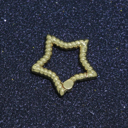 Tiny Star Gold Spring Buckle Metal Snap Clasp Spring gate ring, Trigger Round Ring, Snap Clasp Hook for Jewelry Supply L-460 L-461 L-462