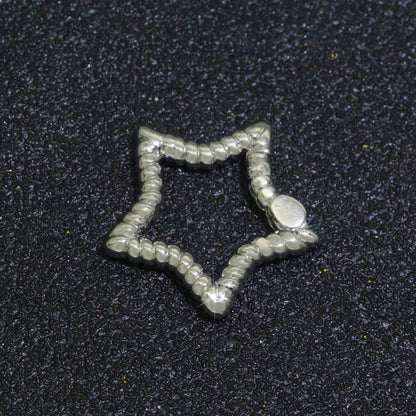 Tiny Star Gold Spring Buckle Metal Snap Clasp Spring gate ring, Trigger Round Ring, Snap Clasp Hook for Jewelry Supply L-460 L-461 L-462