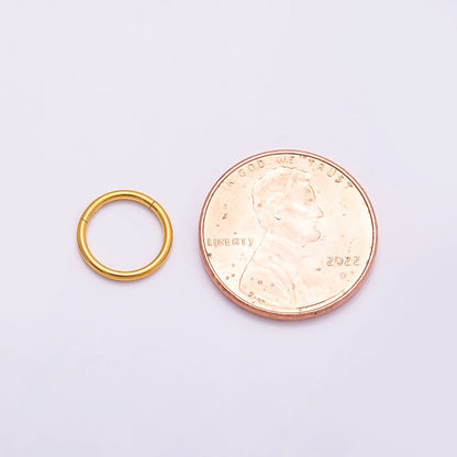 Titanium 10mm Minimalist Round Single Septum Cartilage Piercing Clicker | BJ-00138