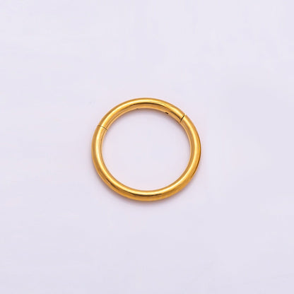 Titanium 10mm Minimalist Round Single Septum Cartilage Piercing Clicker | BJ-00138