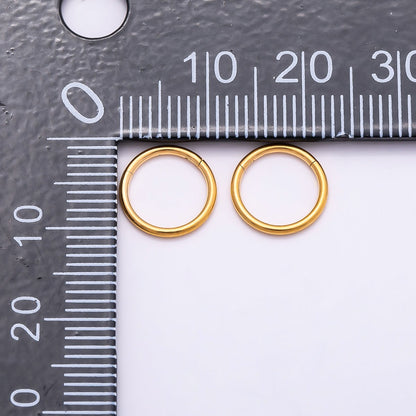 Titanium 10mm Minimalist Round Single Septum Cartilage Piercing Clicker | BJ-00138