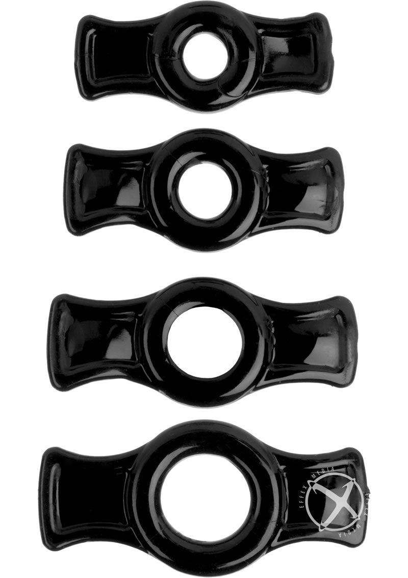 TitanMen C Ring Set Stretch-to-Fit Power Enhancers By Doc Johnson