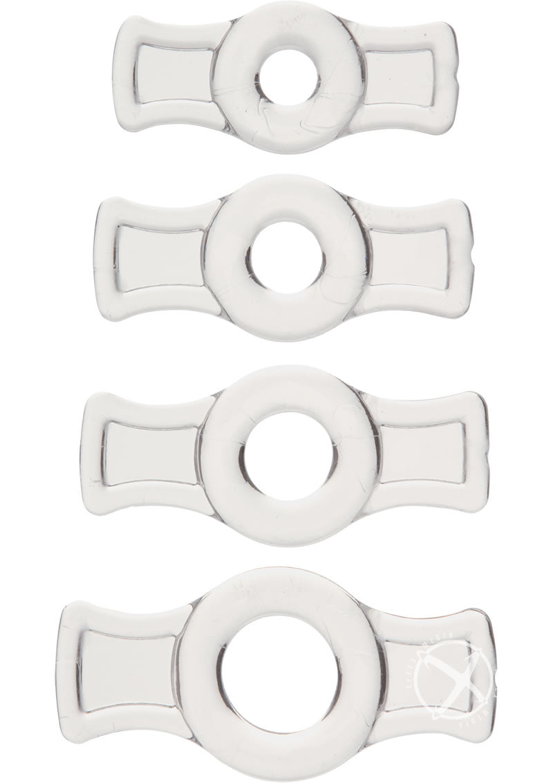 TitanMen C Ring Set Stretch-to-Fit Power Enhancers By Doc Johnson