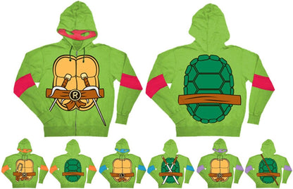TMNT Costume Hooded Sweatshirt with Detachable Eye Mask