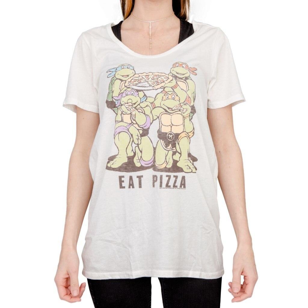 TMNT Eat Pizza Juniors T-Shirt