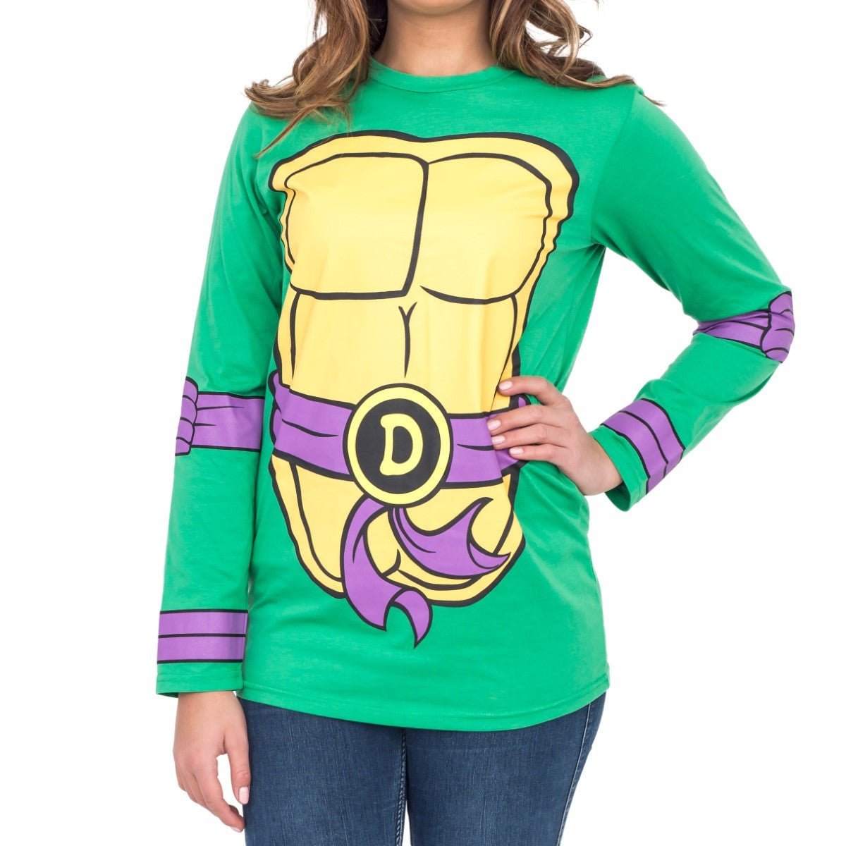 TMNT Long Sleeves Costume T-shirt &amp; Eye Mask