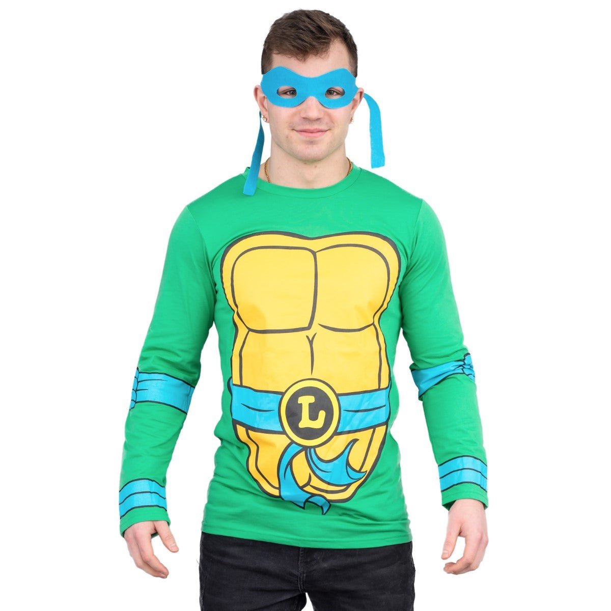 TMNT Long Sleeves Costume T-shirt &amp; Eye Mask