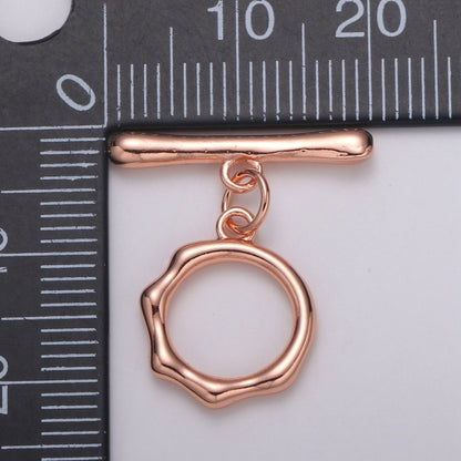 Toggle Clasp with jump ring chose color-Gold, Rose Gold Black, Silver OT Clasp for Jewelry Making Supply L-305~L-308