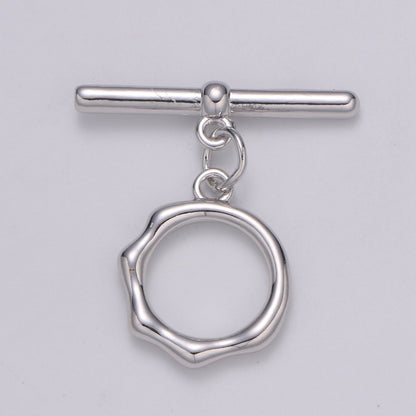 Toggle Clasp with jump ring chose color-Gold, Rose Gold Black, Silver OT Clasp for Jewelry Making Supply L-305~L-308
