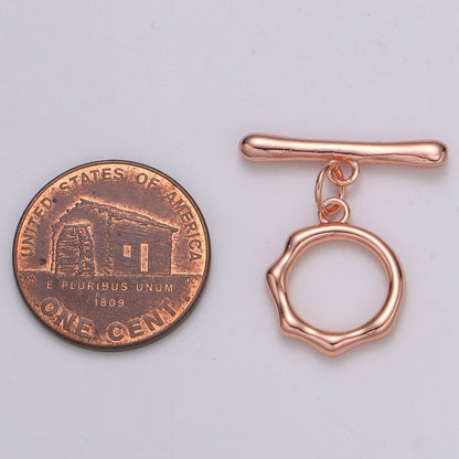 Toggle Clasp with jump ring chose color-Gold, Rose Gold Black, Silver OT Clasp for Jewelry Making Supply L-305~L-308