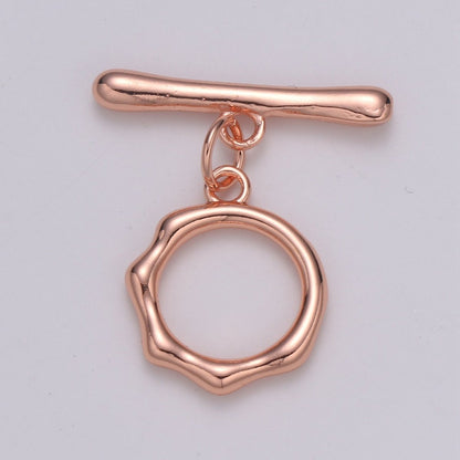 Toggle Clasp with jump ring chose color-Gold, Rose Gold Black, Silver OT Clasp for Jewelry Making Supply L-305~L-308