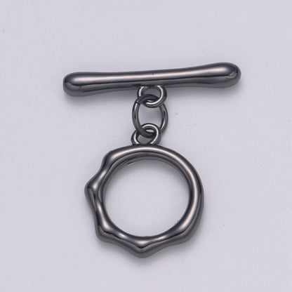 Toggle Clasp with jump ring chose color-Gold, Rose Gold Black, Silver OT Clasp for Jewelry Making Supply L-305~L-308