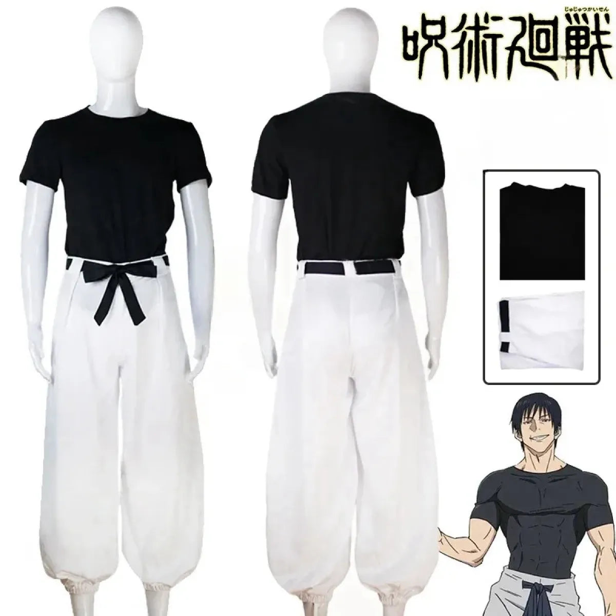 Jujutsu Kaisen Toji Fushiguro Cosplay - Sorcerer Killer Uniform &amp; Wig