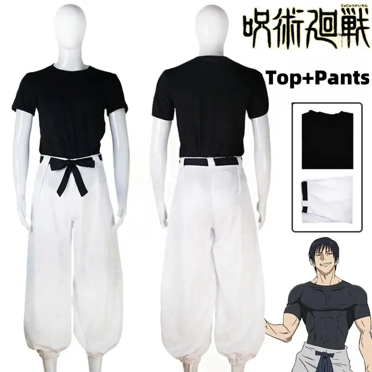 Jujutsu Kaisen Toji Fushiguro Cosplay - Sorcerer Killer Uniform &amp; Wig